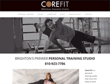 Tablet Screenshot of pilatescorefit.com